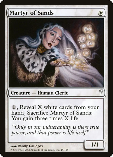 Mtg martyr sands - martyr, of